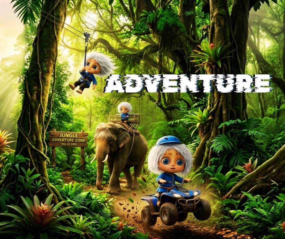 PHUKET : ATV ADVENTURE - ZIPLINE -ELEPHANT TREKKING